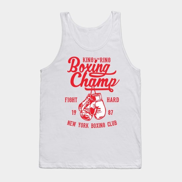 Boxing Champ Tank Top by CRD Branding